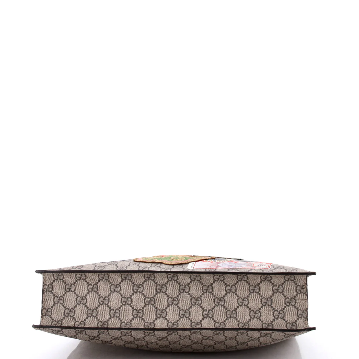 Courrier Convertible Soft Open Tote GG Coated Canvas with Applique North South - Deep Luxury