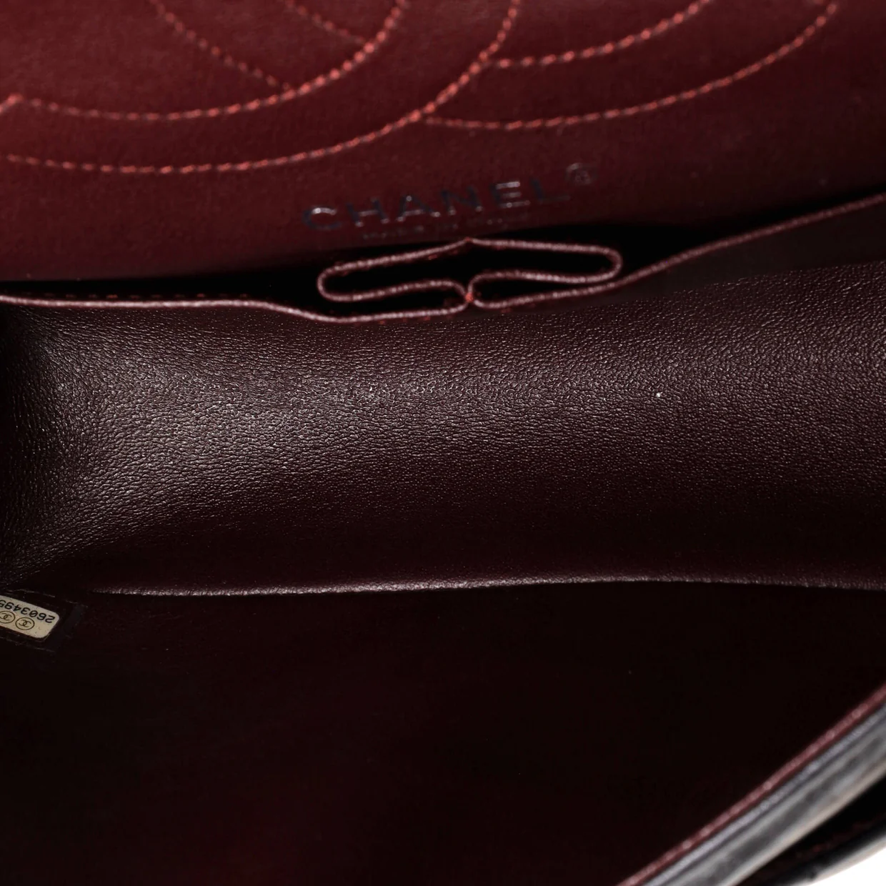 So Black Reissue 2.55 Flap Bag Chevron Aged Calfskin 225 - Deep Luxury