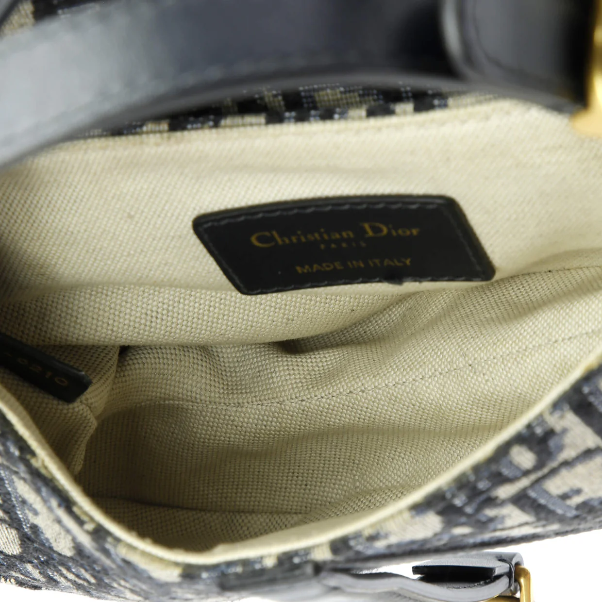 Saddle Handbag Oblique Canvas Mini - Deep Luxury