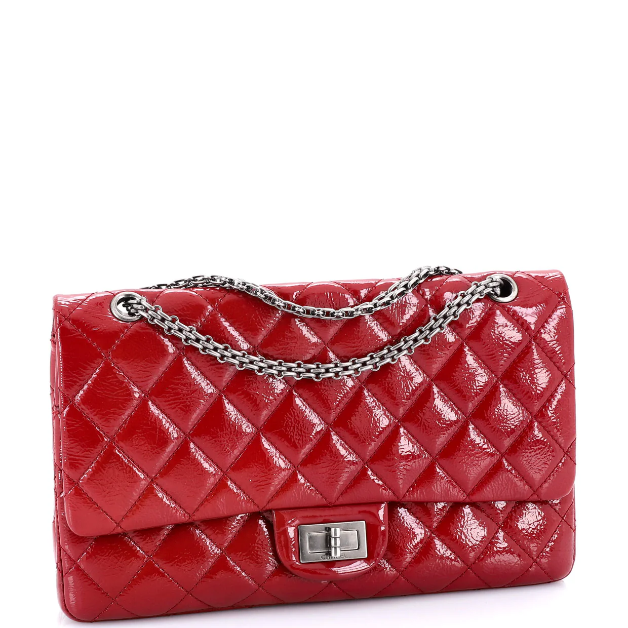 Reissue 2.55 Flap Bag Quilted Crinkled Patent 227 - Deep Luxury