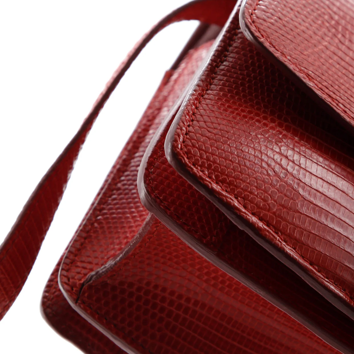 Classic Box Bag Lizard Small - Deep Luxury