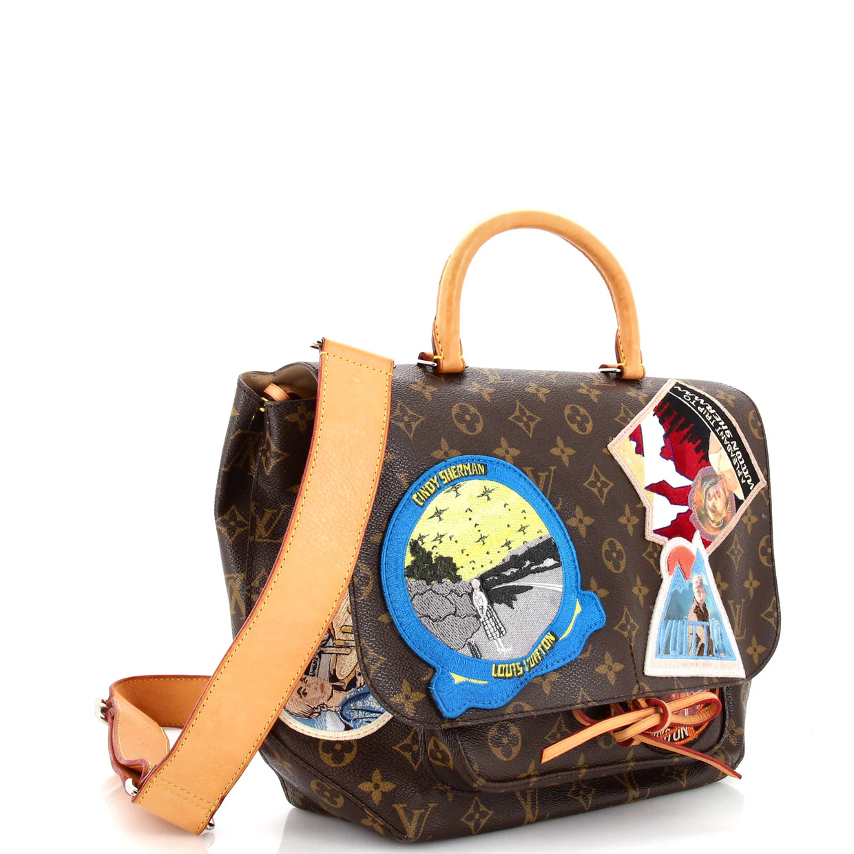 Cindy Sherman Camera Messenger Bag Patch Embellished Monogram Canvas - Deep Luxury