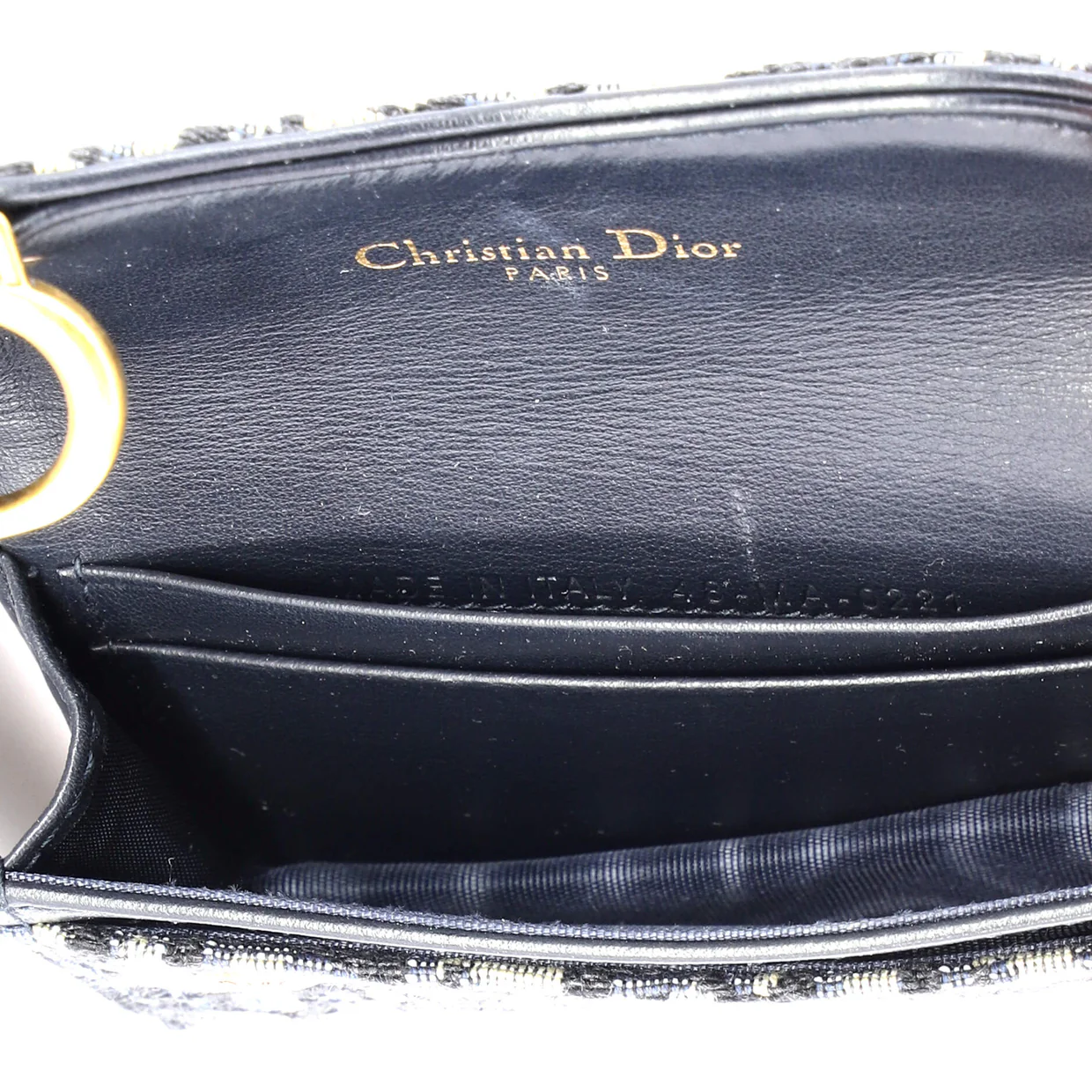 Saddle Card Case Oblique Canvas - Deep Luxury