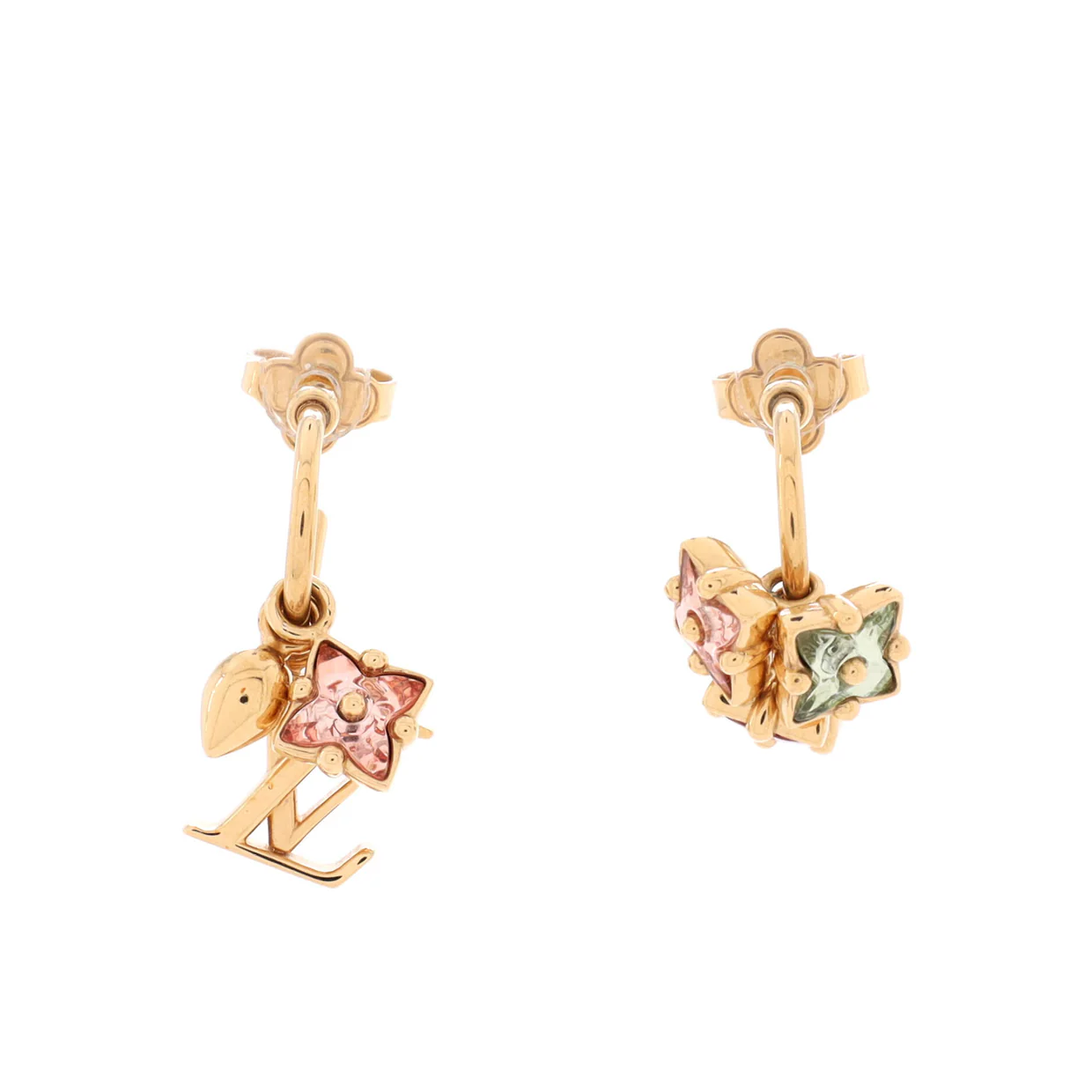 Loulougram Hoop Earrings Metal with Crystals - Deep Luxury