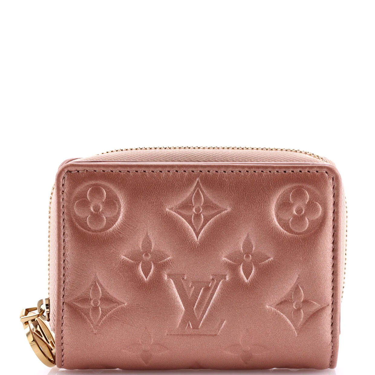 Coussin Lou Wallet Monogram Embossed Lambskin - Deep Luxury
