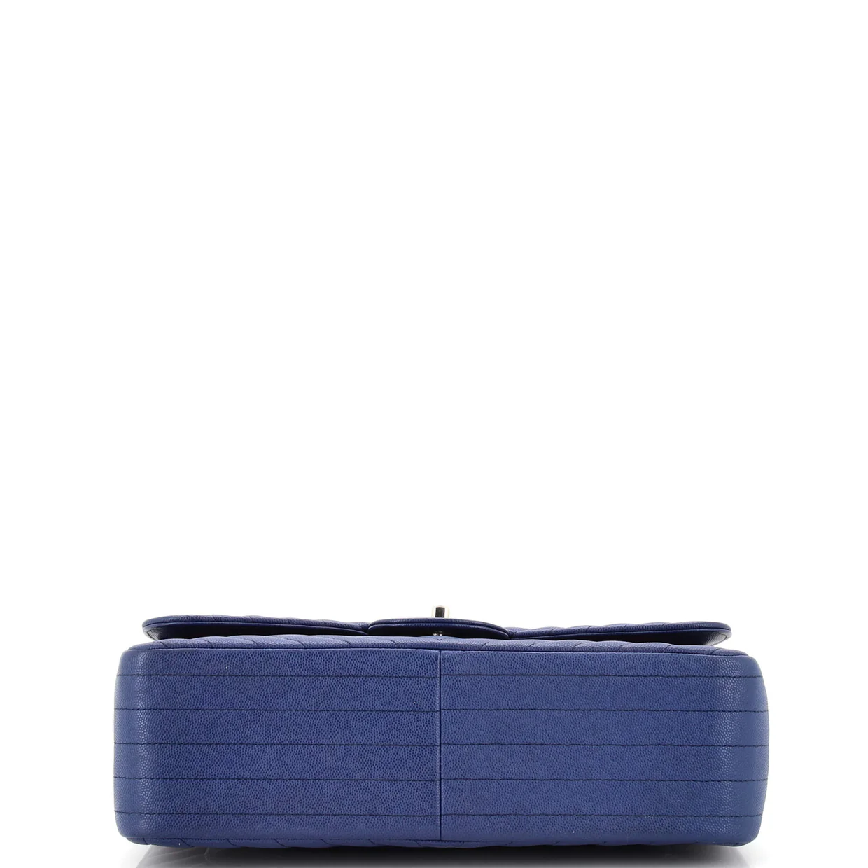 Classic Double Flap Bag Chevron Caviar Jumbo - Deep Luxury