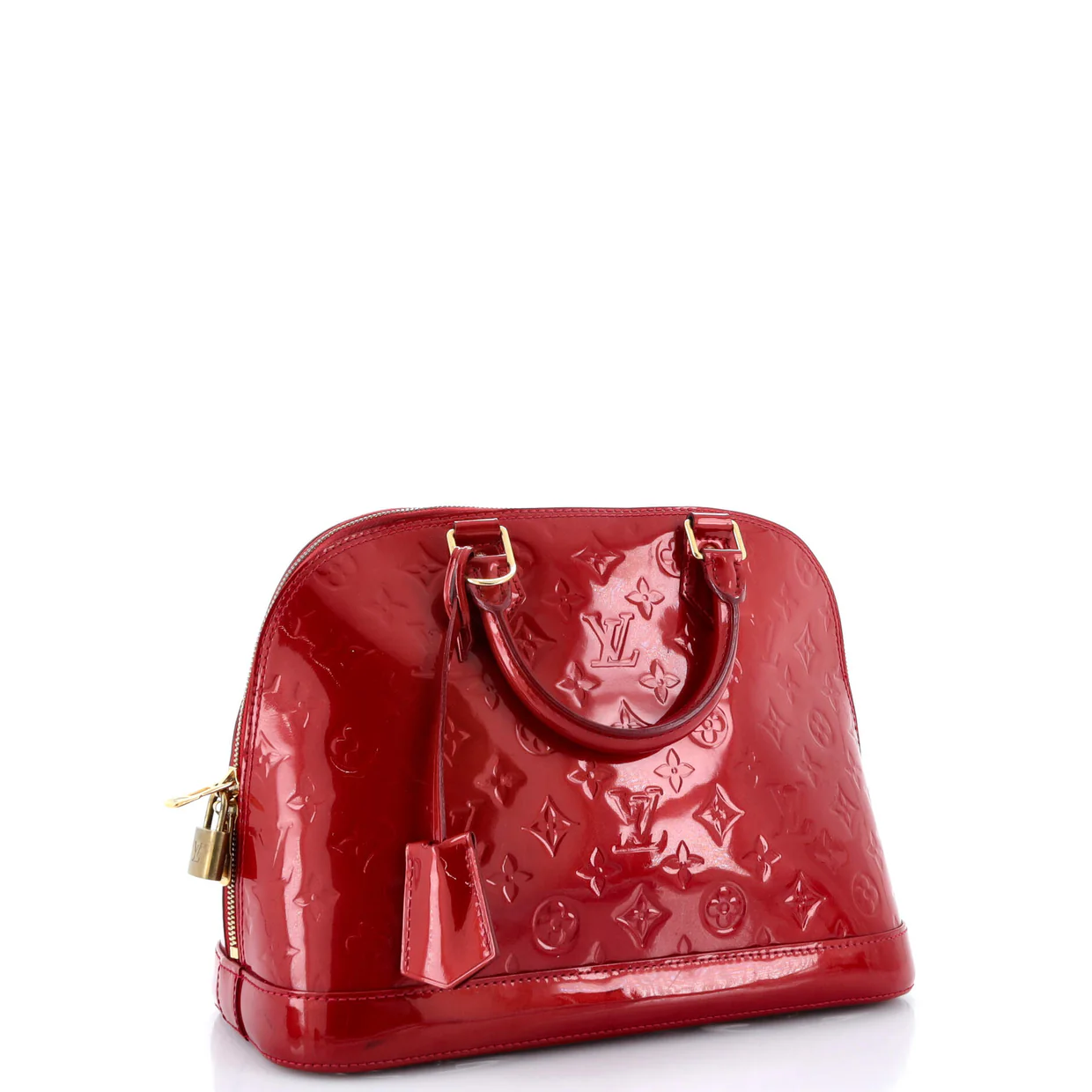 Alma Handbag Monogram Vernis PM - Deep Luxury