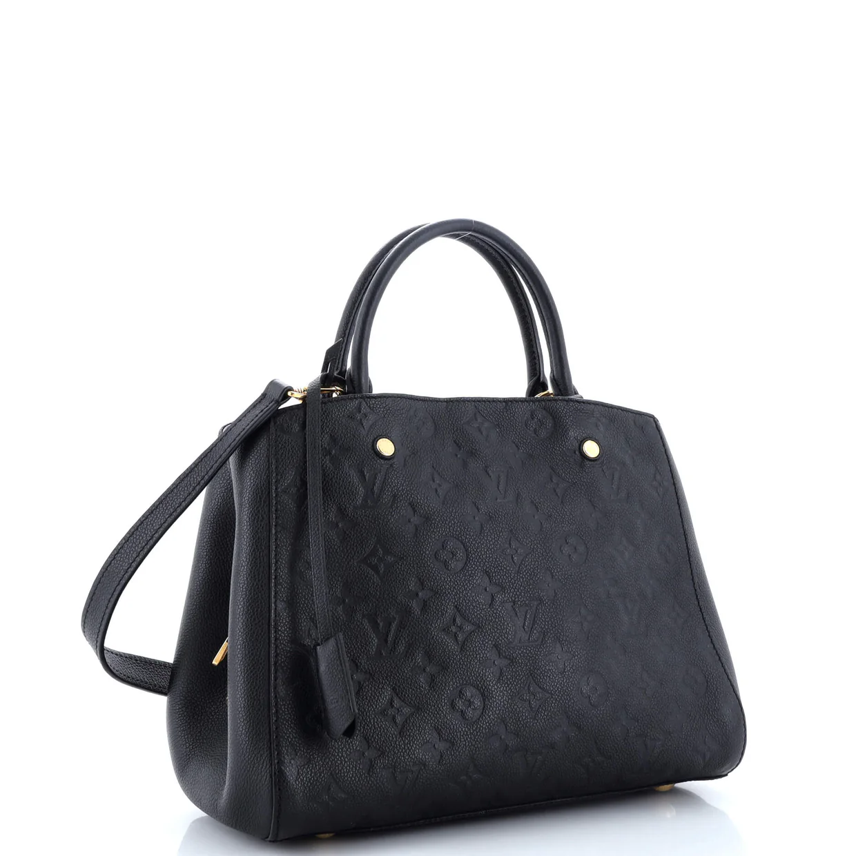 Montaigne Handbag Monogram Empreinte Leather MM - Deep Luxury