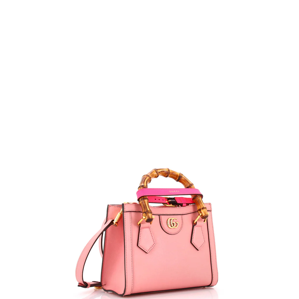 Diana NM Bamboo Handle Tote Leather Mini - Deep Luxury