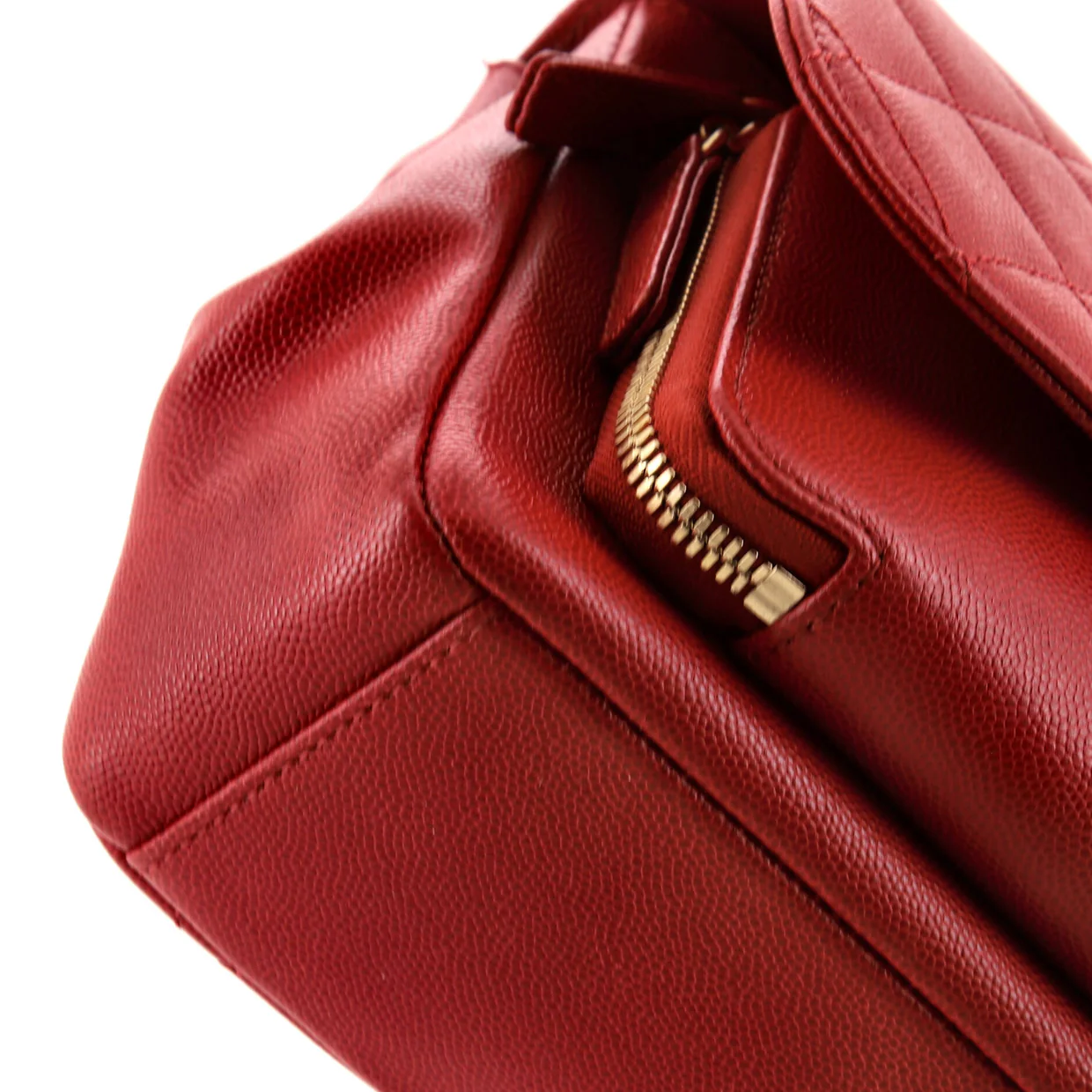 Business Affinity Flap Bag Quilted Caviar Small - Deep Luxury