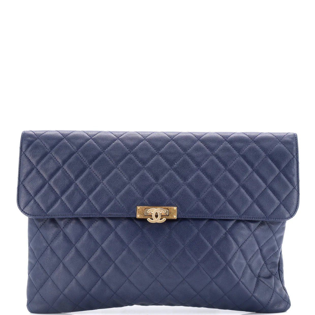 Golden Class O Case Clutch Quilted Caviar Large - Deep Luxury