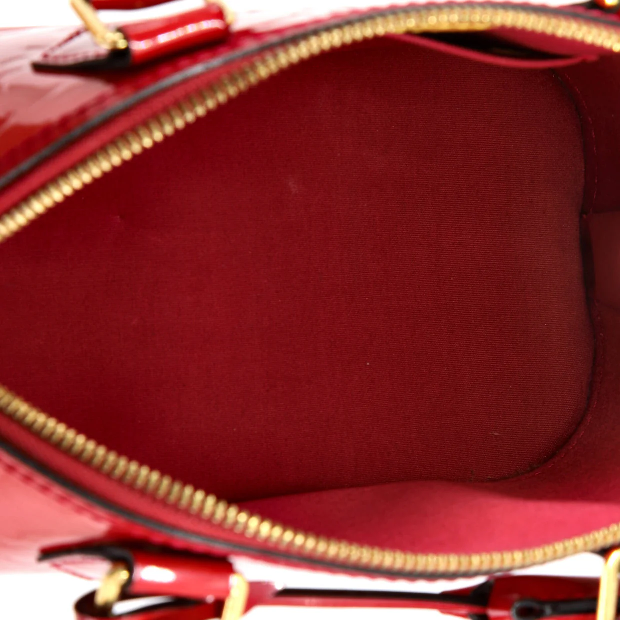 Alma Handbag Monogram Vernis BB - Deep Luxury