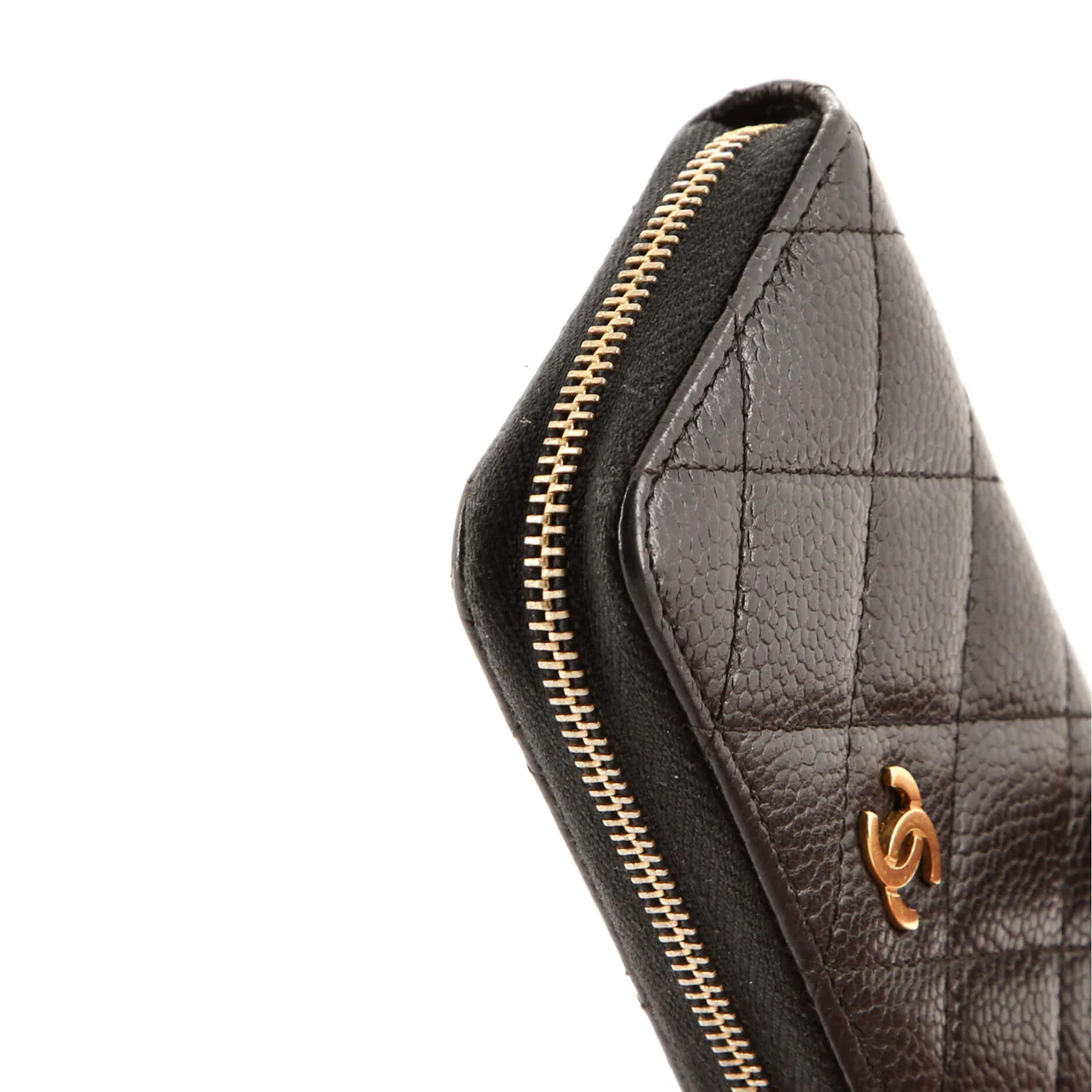 Key Pouch Quilted Caviar - Deep Luxury