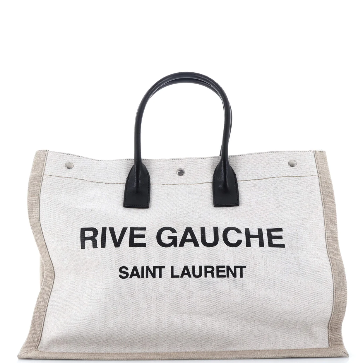 Rive Gauche Shopper Tote Canvas Large - Deep Luxury