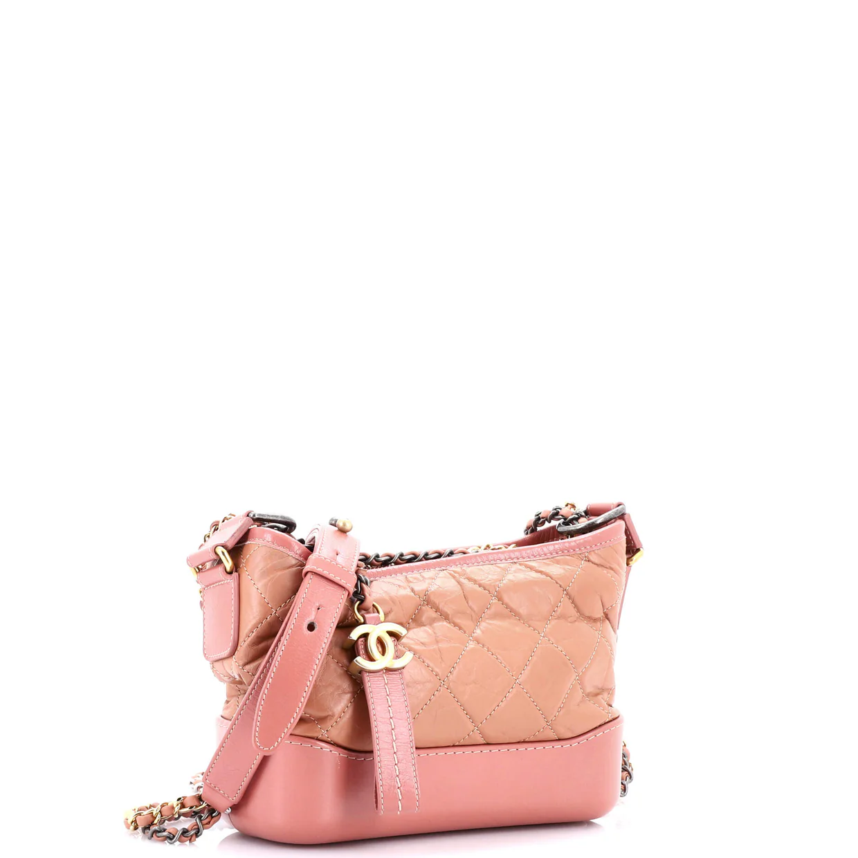 Gabrielle Hobo Quilted Aged Calfskin Small - Deep Luxury