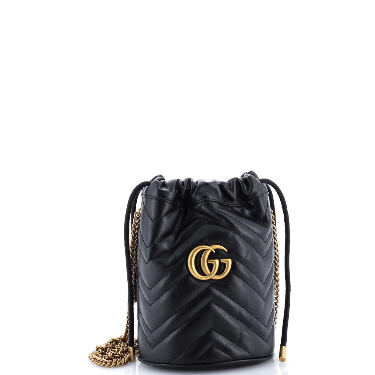 GG Marmont Bucket Bag Matelasse Leather Mini - Deep Luxury