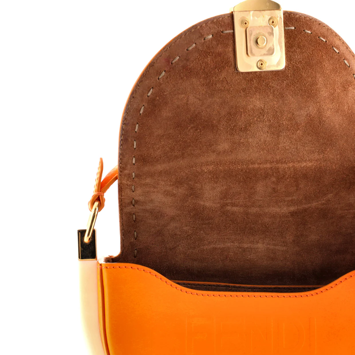 Moonlight Flap Bag Leather with Plexiglass Detail - Deep Luxury