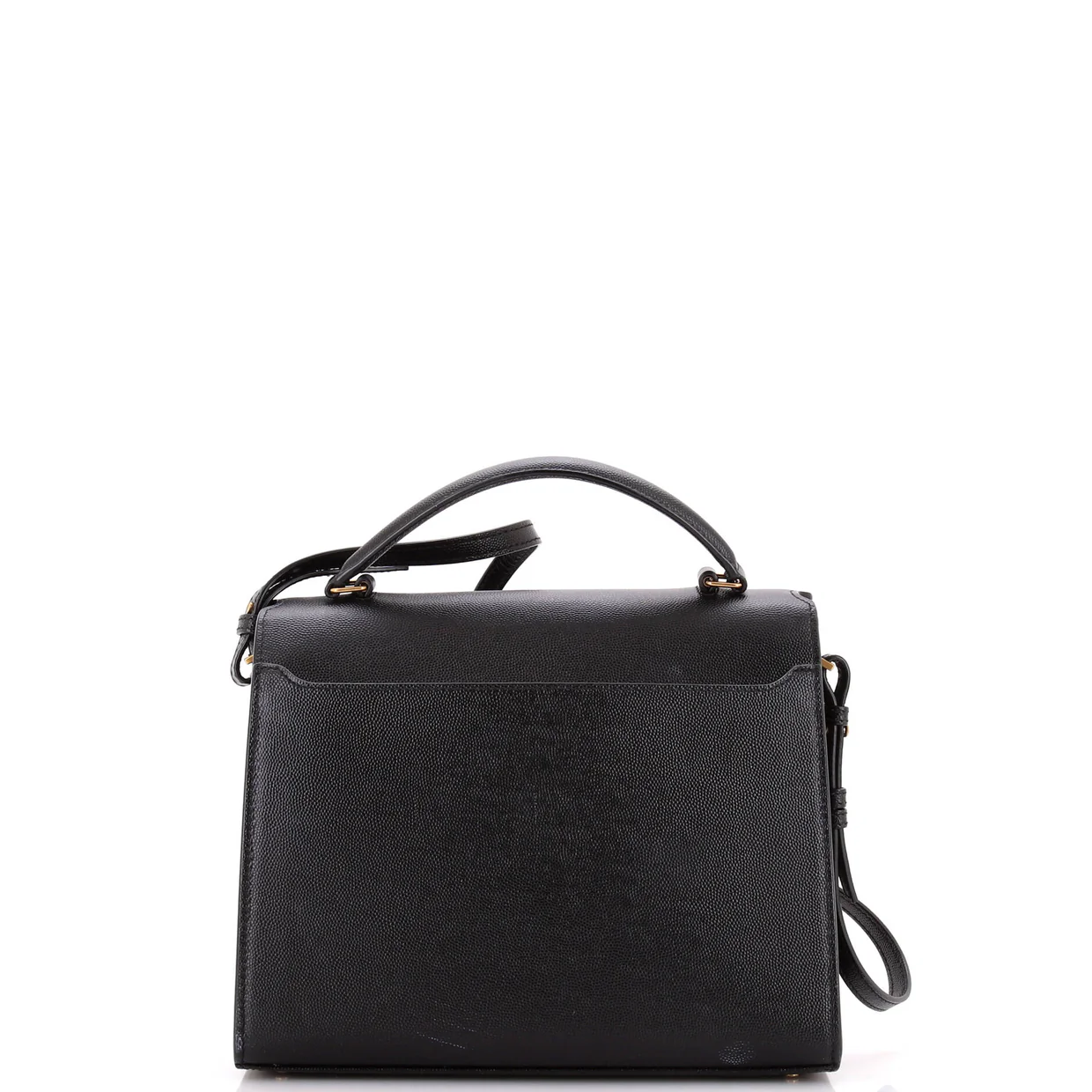 Cassandra Top Handle Bag Leather Medium - Deep Luxury