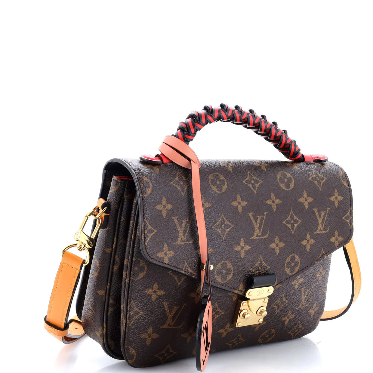 Braided Handle Pochette Metis Monogram Canvas with Leather - Deep Luxury