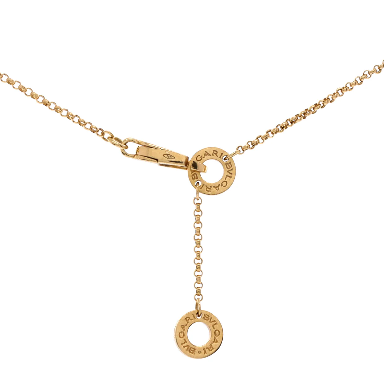 Bvlgari Bvlgari Pendant Necklace 18K Yellow Gold with Onyx - Deep Luxury