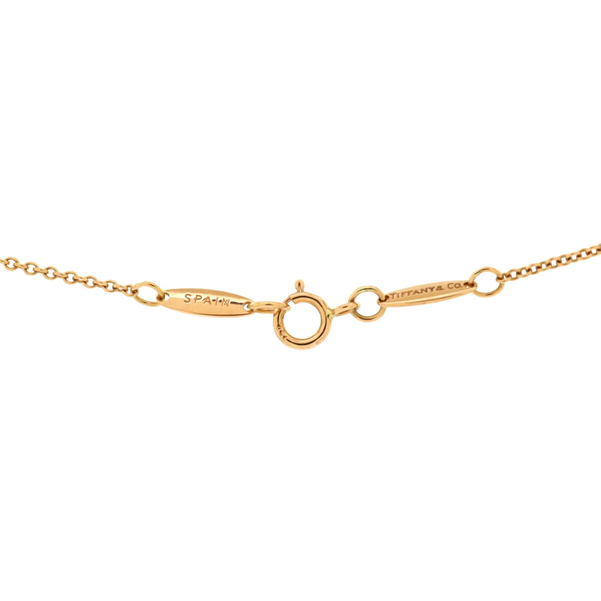 Elsa Peretti Open Heart Pendant Necklace 18K Rose Gold 11mm - Deep Luxury