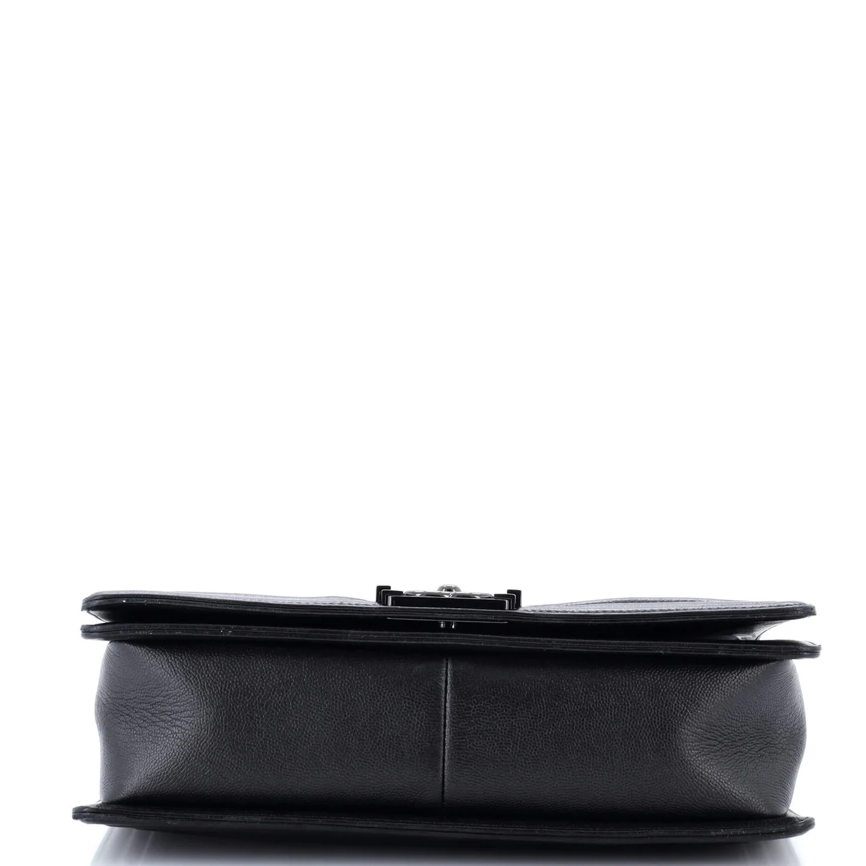 So Black Boy Flap Bag Quilted Caviar New Medium - Deep Luxury