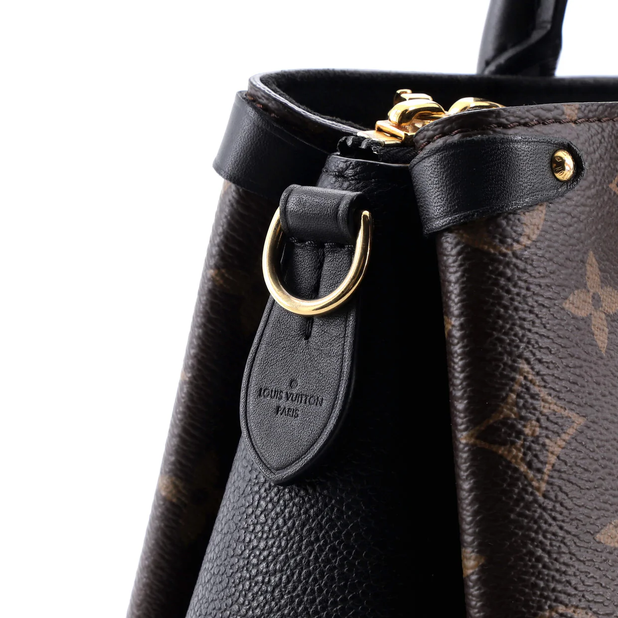 Soufflot Tote Monogram Canvas with Leather BB - Deep Luxury