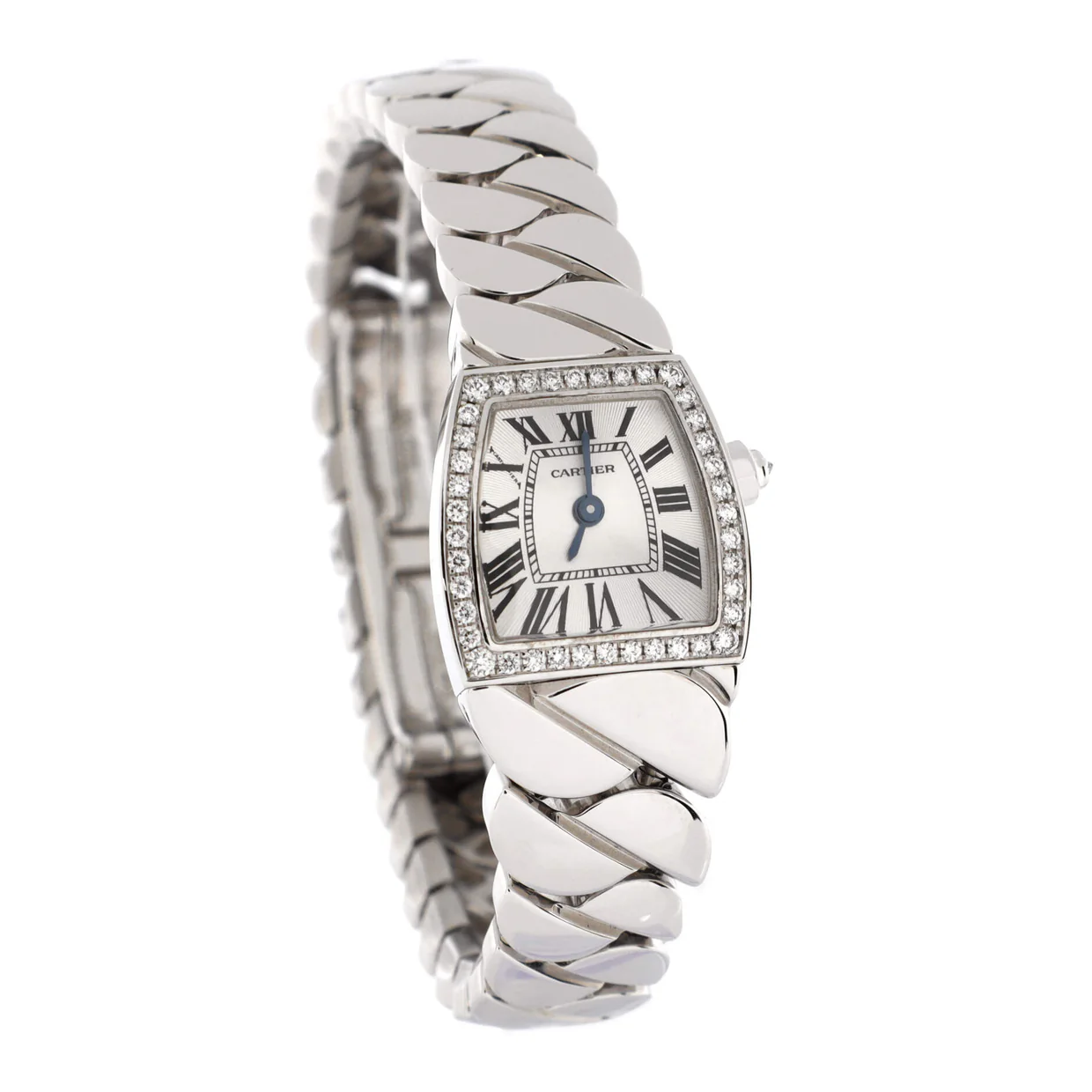 La Dona de Cartier Quartz Watch White Gold with Diamond Bezel 18 - Deep Luxury