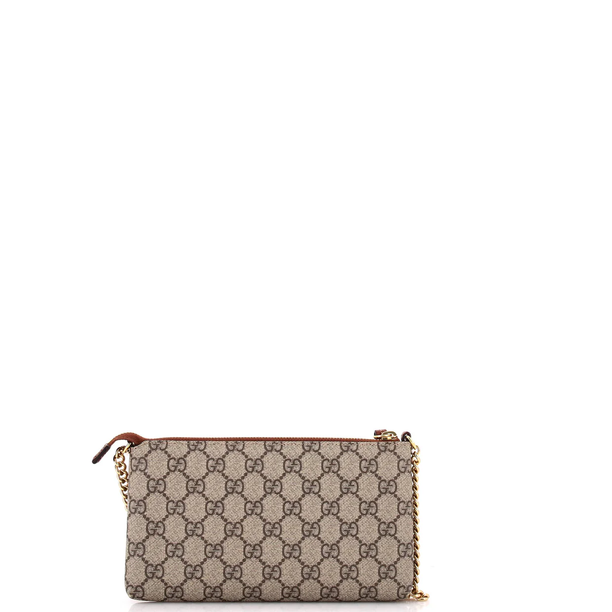 Chain Wristlet Wallet GG Coated Canvas - Deep Luxury