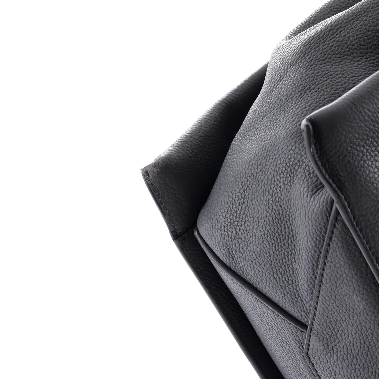 Tri-Fold Shoulder Bag Grained Calfskin Medium - Deep Luxury