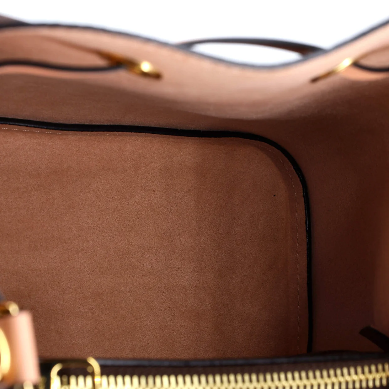 NeoNoe Handbag Damier with Leather MM - Deep Luxury