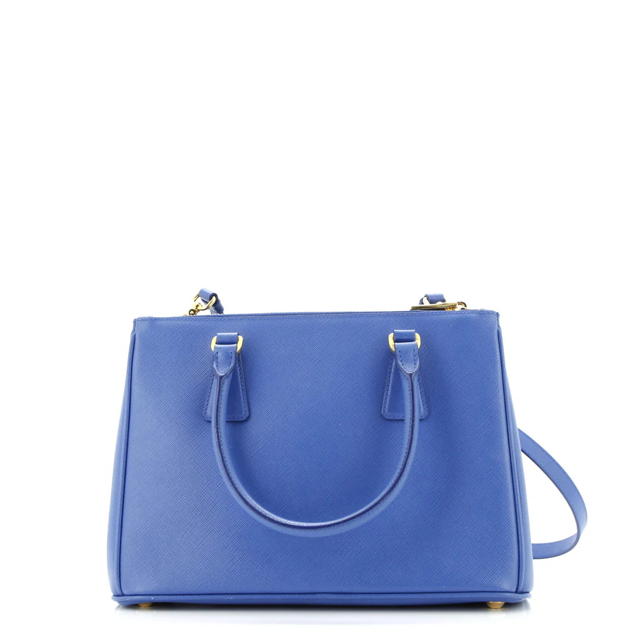 Double Zip Lux Tote Saffiano Leather Medium - Deep Luxury
