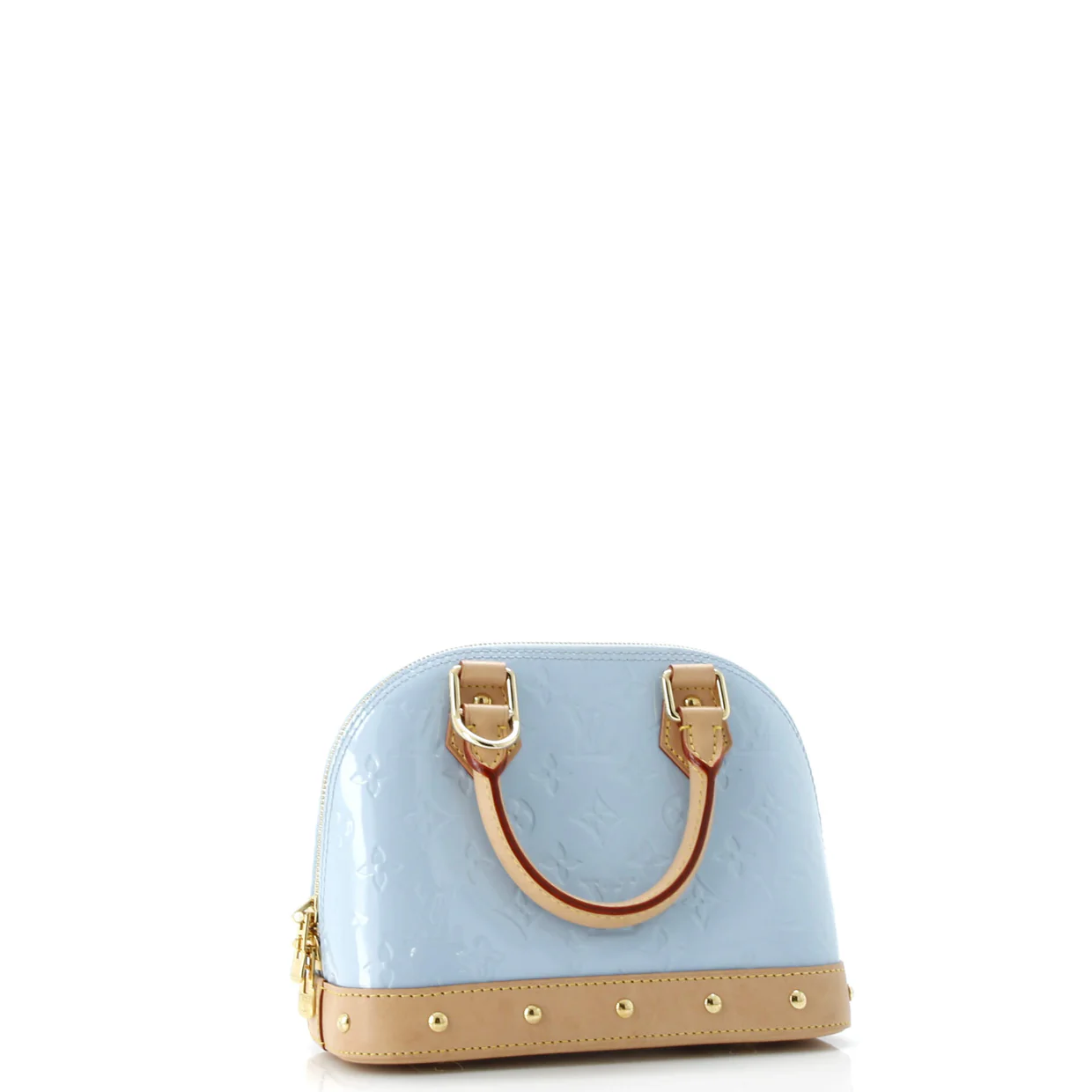 Alma Charm Chain Handbag Monogram Vernis BB - Deep Luxury