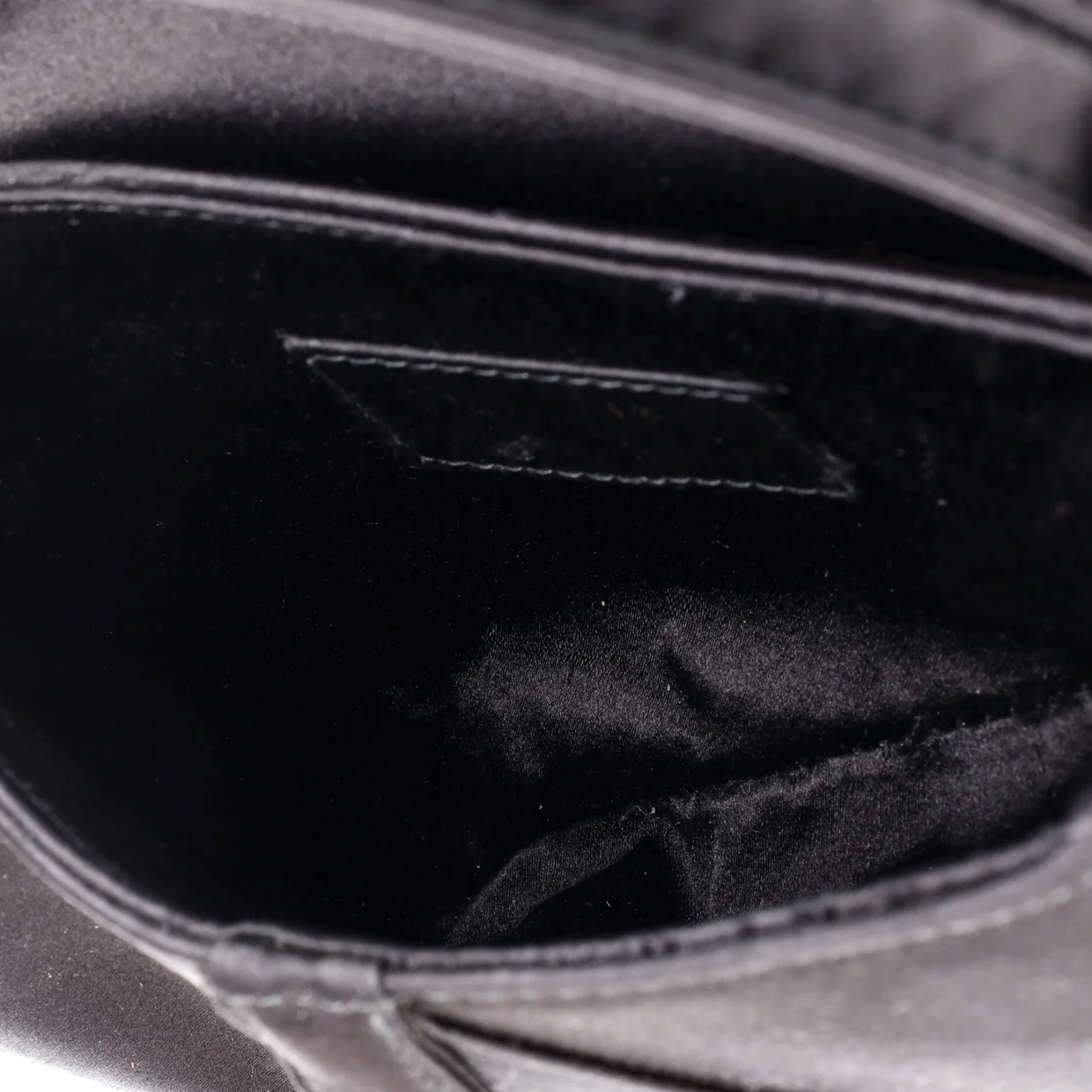 Saddle Handbag Satin with Crystals Mini - Deep Luxury