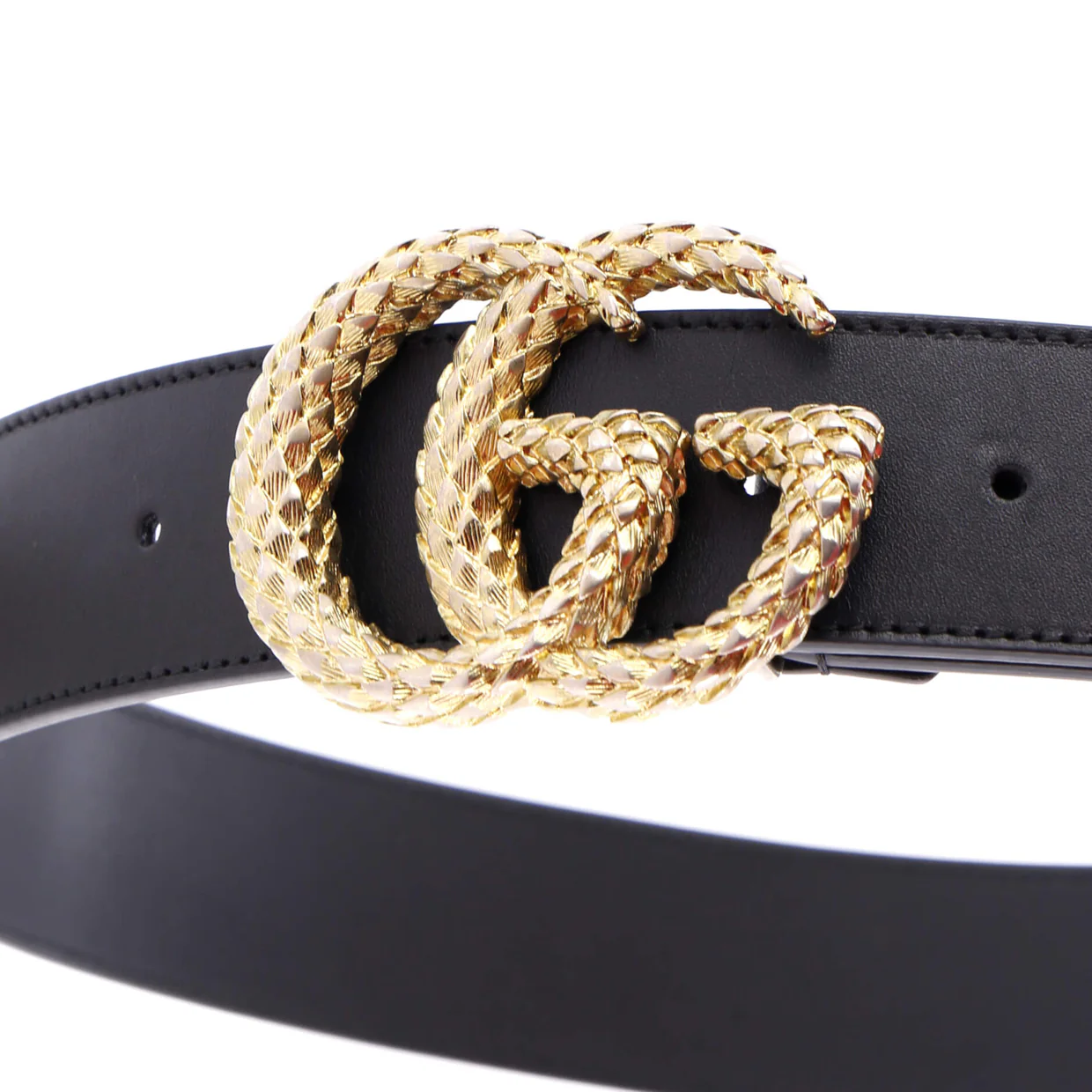 Scales GG Marmont Belt Leather Wide - Deep Luxury