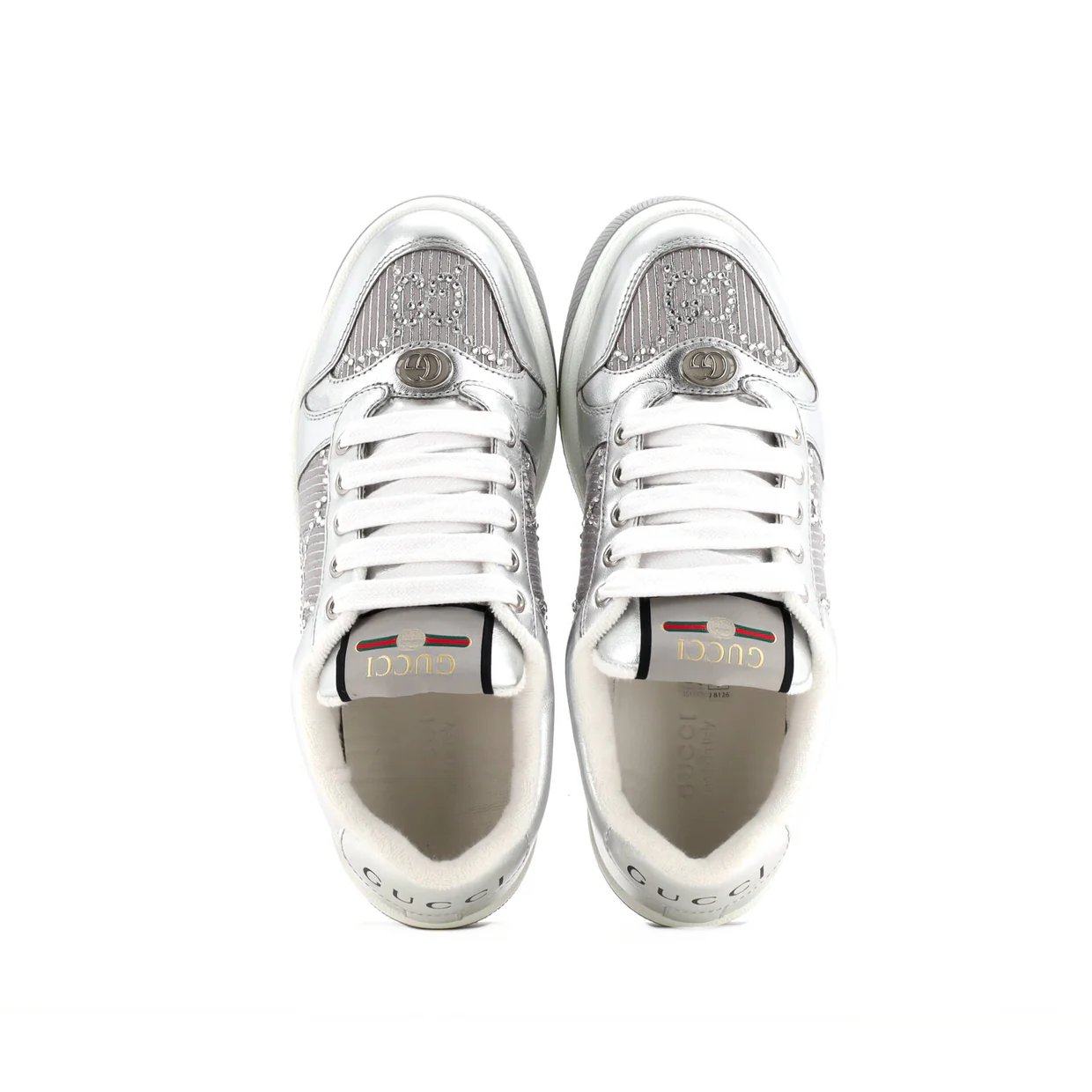 Screener Sneakers GG Canvas with Crystals - Deep Luxury