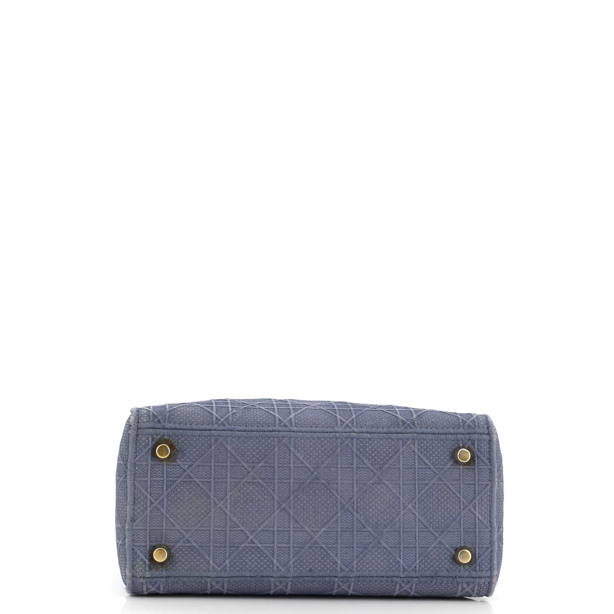 Lady D-Lite Bag Cannage Embroidered Canvas Medium - Deep Luxury
