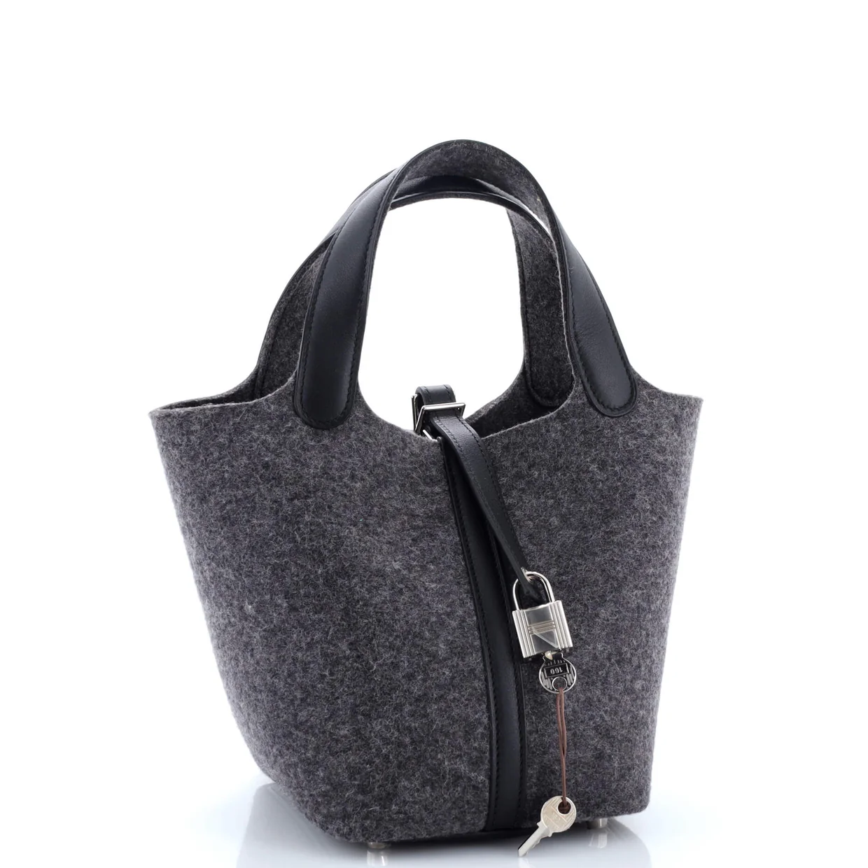 Picotin Lock Bag Felt with Leather PM - Deep Luxury