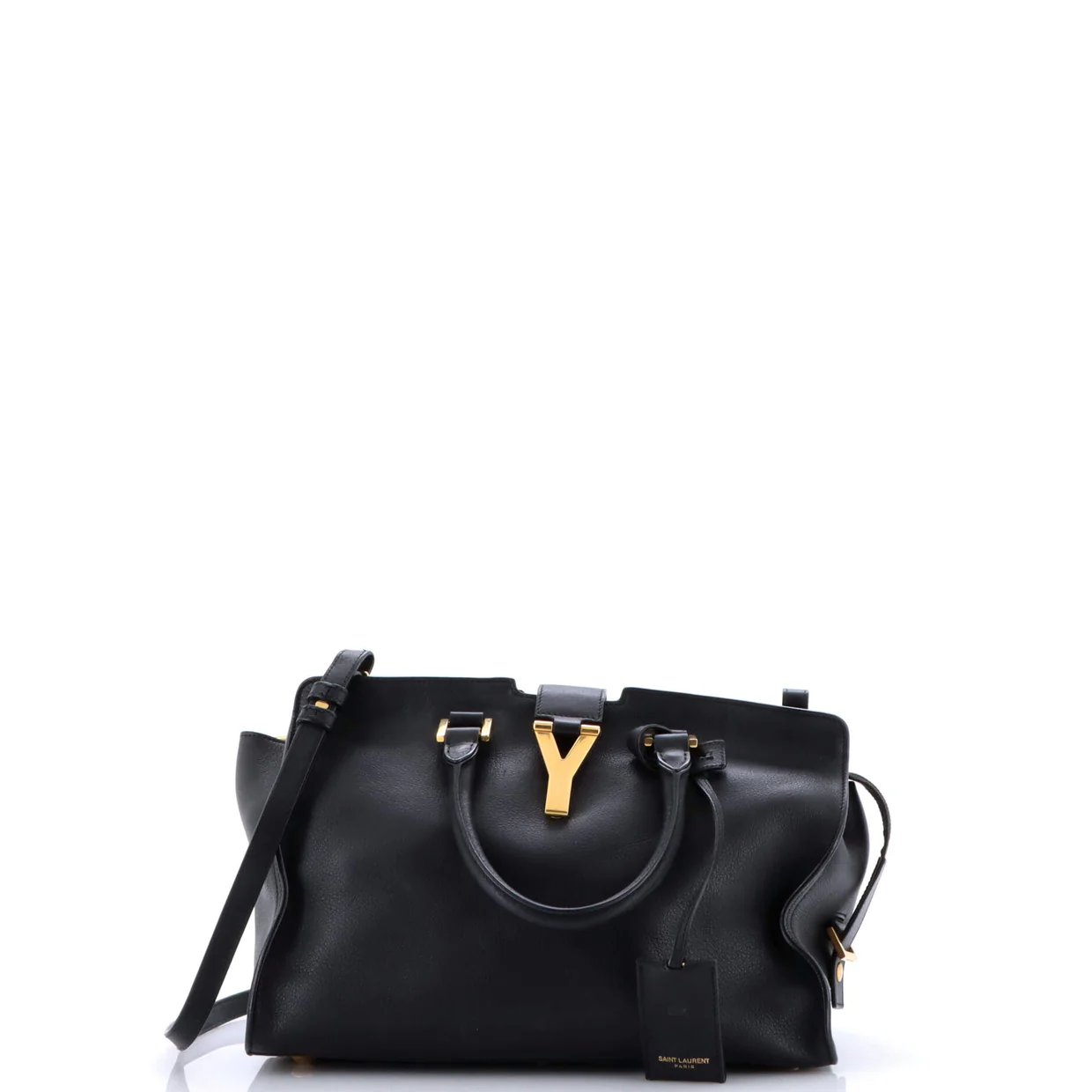 Classic Y Cabas Leather Small - Deep Luxury