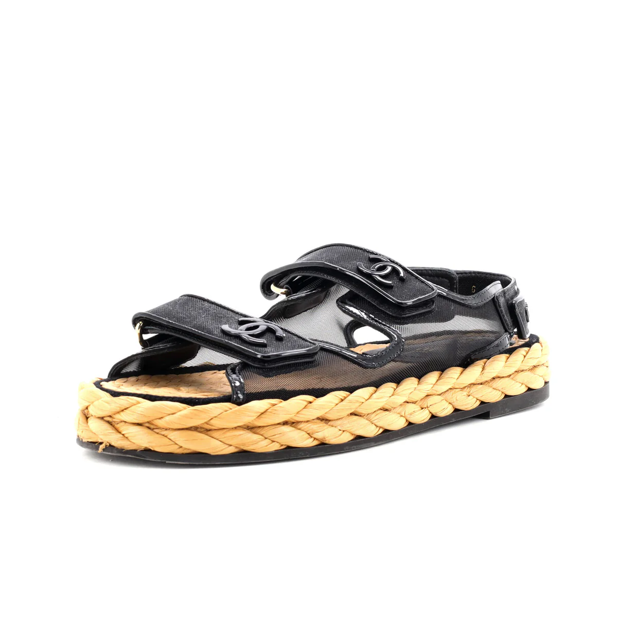 Women's Velcro Espadrille Dad Sandals Mesh - Deep Luxury