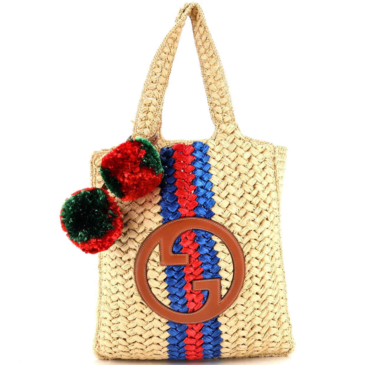 Blondie NM Open Tote Raffia Small - Deep Luxury