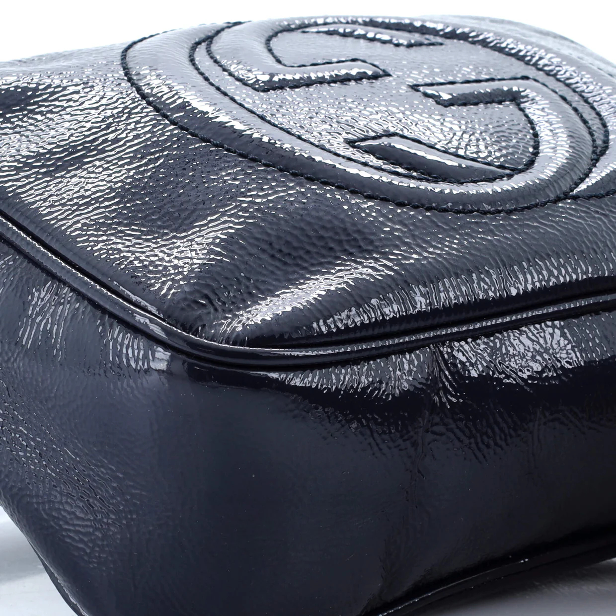 Soho Disco Crossbody Bag Patent Small - Deep Luxury