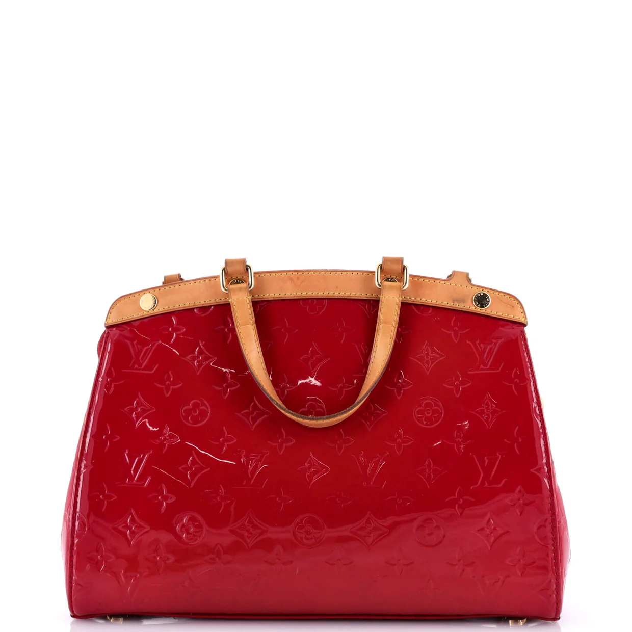 Brea Handbag Monogram Vernis MM - Deep Luxury