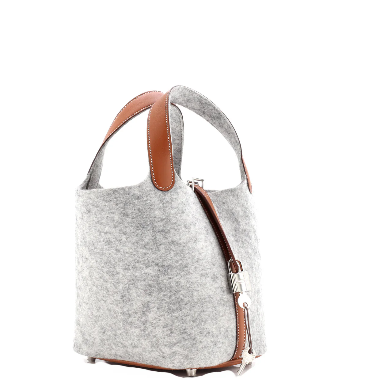 Picotin Lock Bag Felt with Leather PM - Deep Luxury