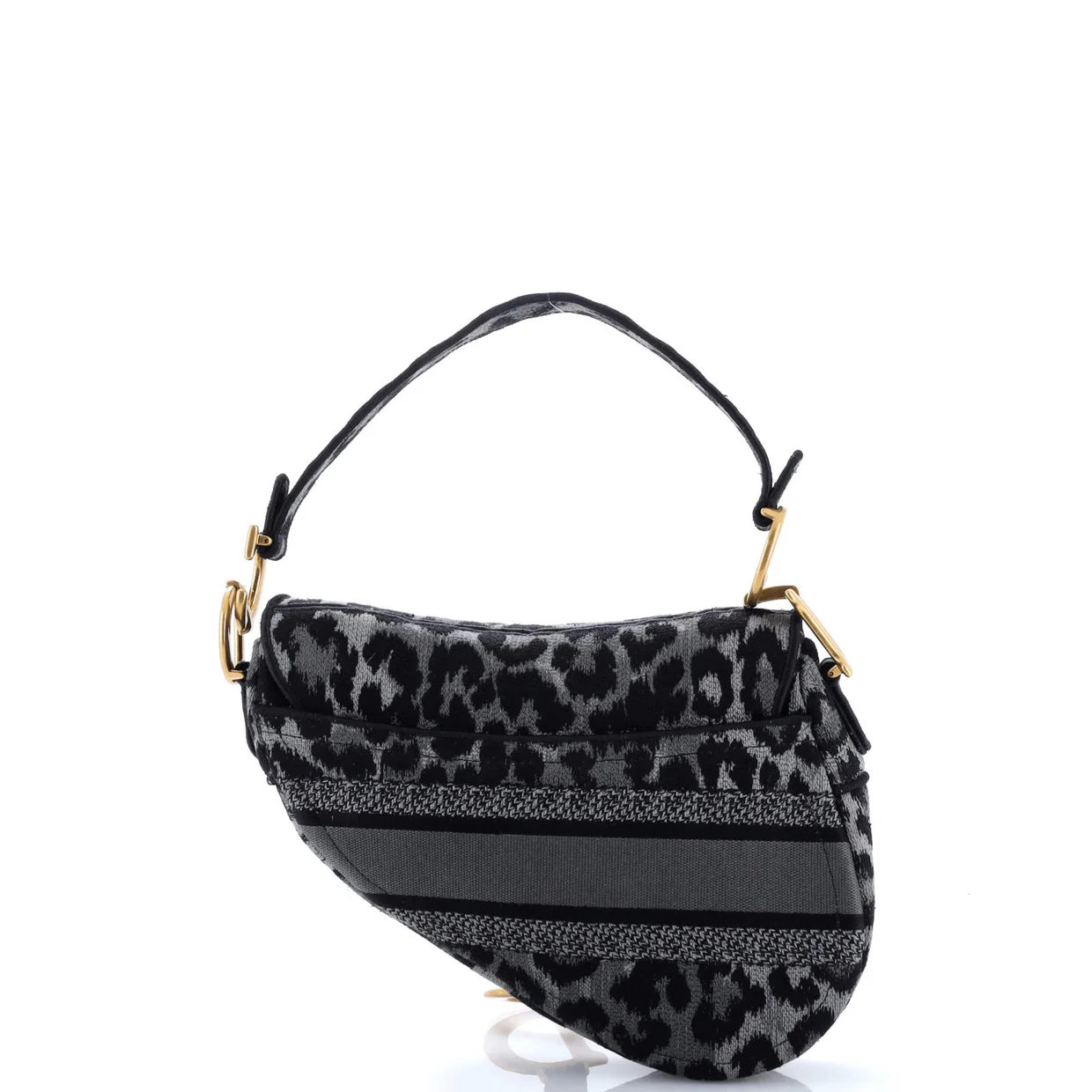 Saddle Handbag Mizza Embroidered Canvas Medium - Deep Luxury
