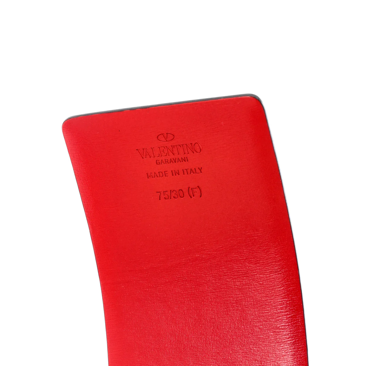 VLogo Belt Leather Extra Wide 75 - Deep Luxury