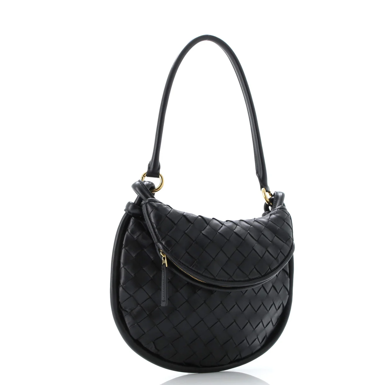 Gemelli Shoulder Bag Intrecciato Leather Small - Deep Luxury