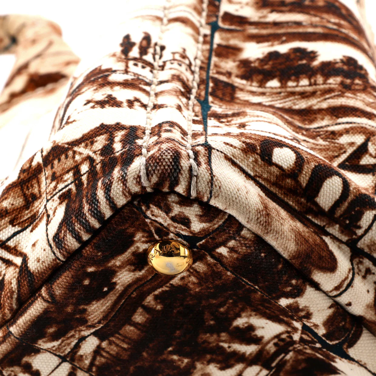 Canapa Tote Printed Canvas Large - Deep Luxury
