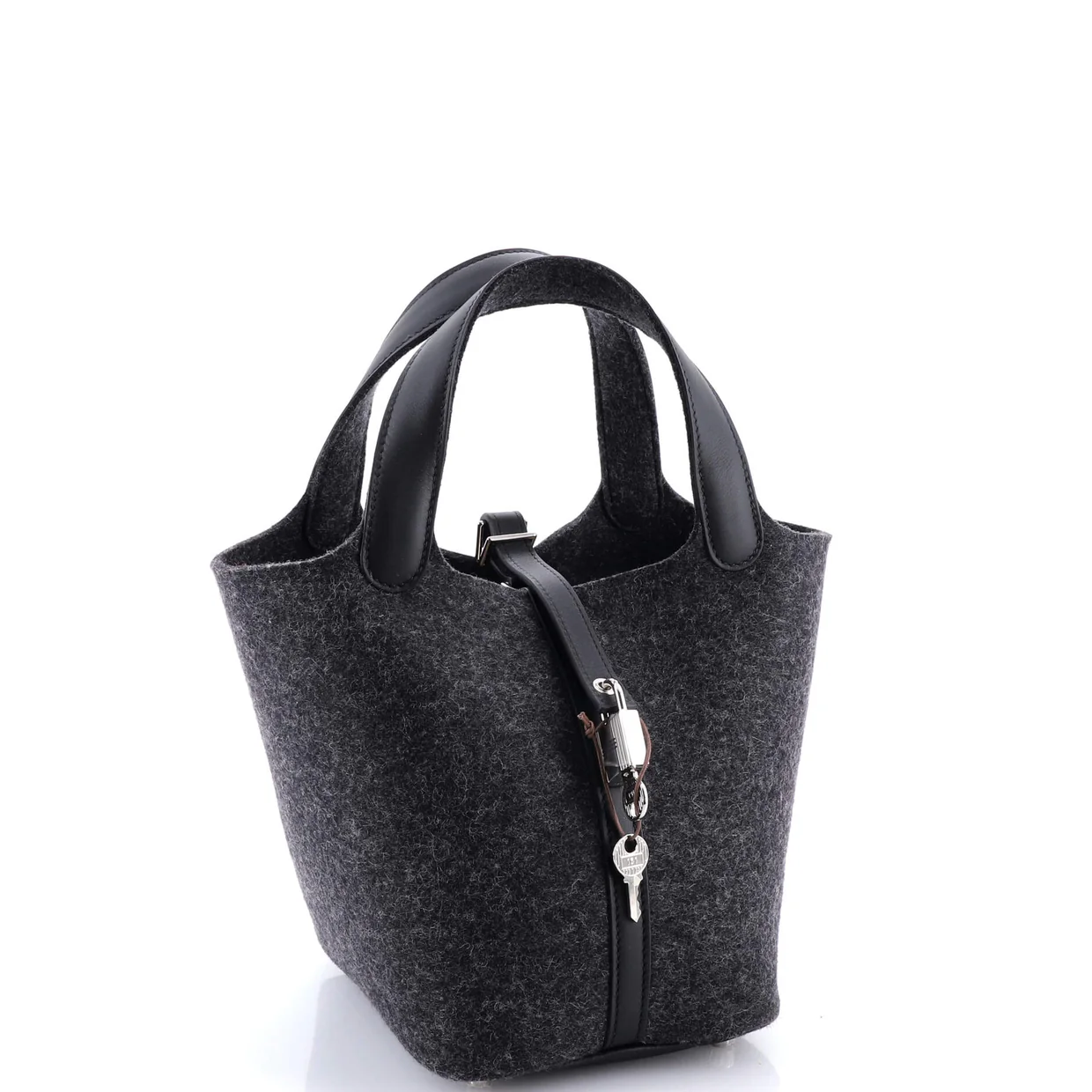 Picotin Lock Bag Felt with Leather PM - Deep Luxury
