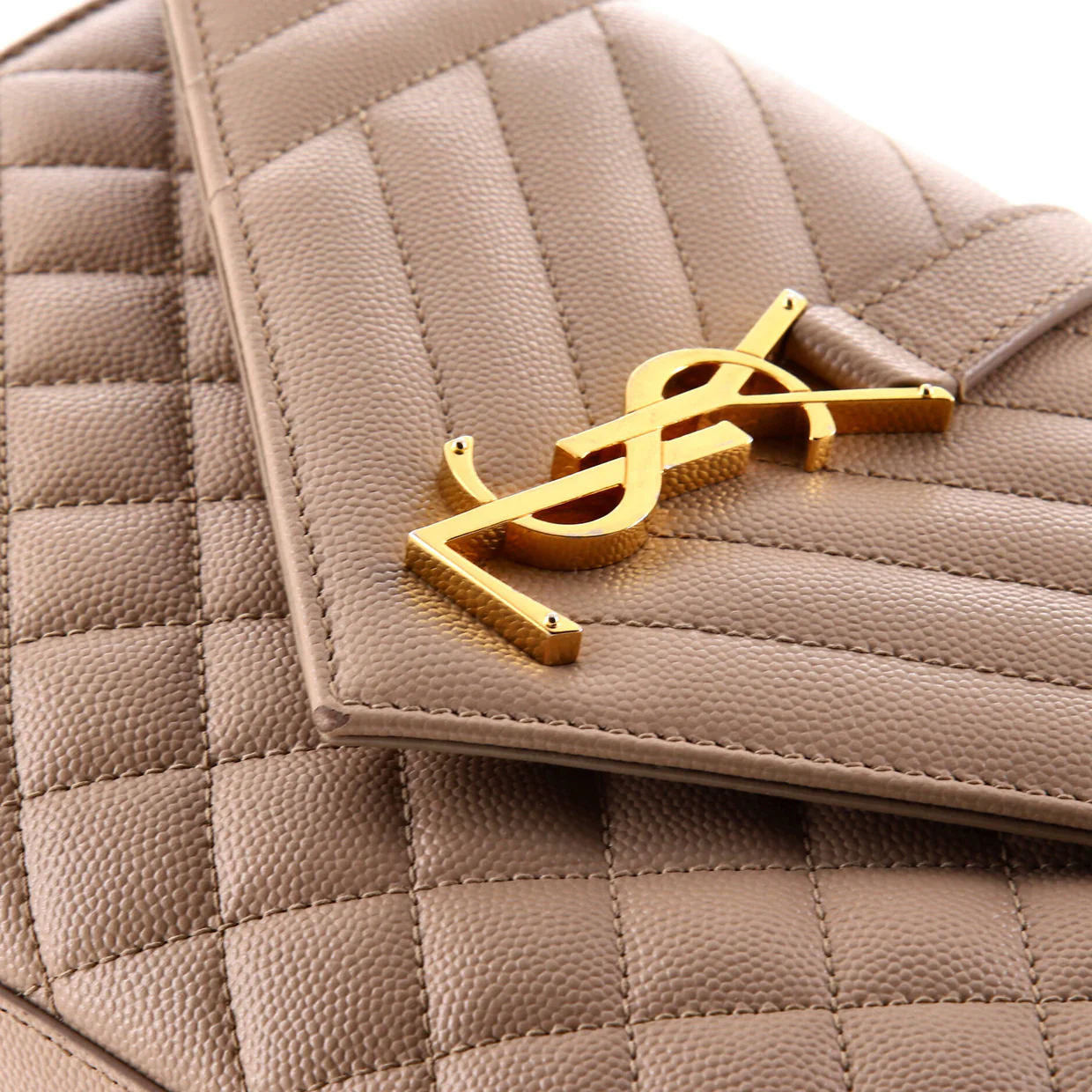 Classic Monogram Envelope Satchel Mixed Matelasse Leather Medium - Deep Luxury